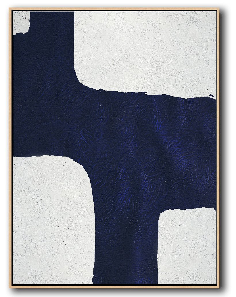 Navy and White Painting #NV2B